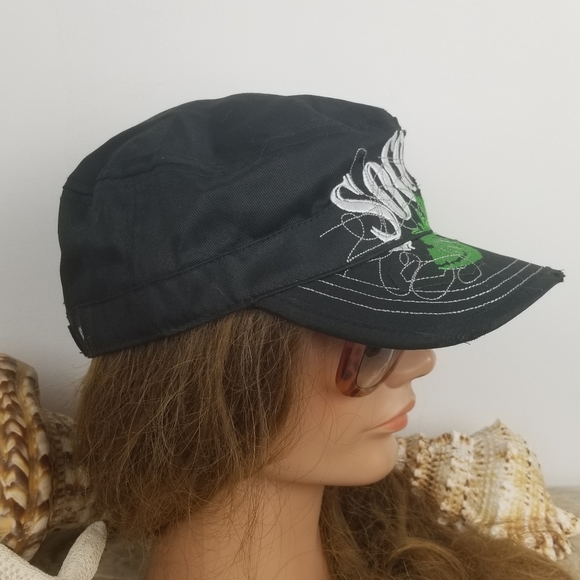 SOCO & LIME Embroidered Distressed Hat Cap - Picture 3 of 8